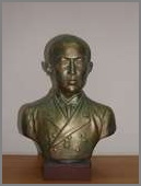 Пупин П.С. Бюст Н.В. Никольского. 2003. Гипс тон., 22,5 х 17 х 9