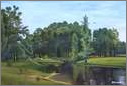 Пырков Ю. Пруд в старом парке. 1993. Картон, бумага, масло. 49 х 71