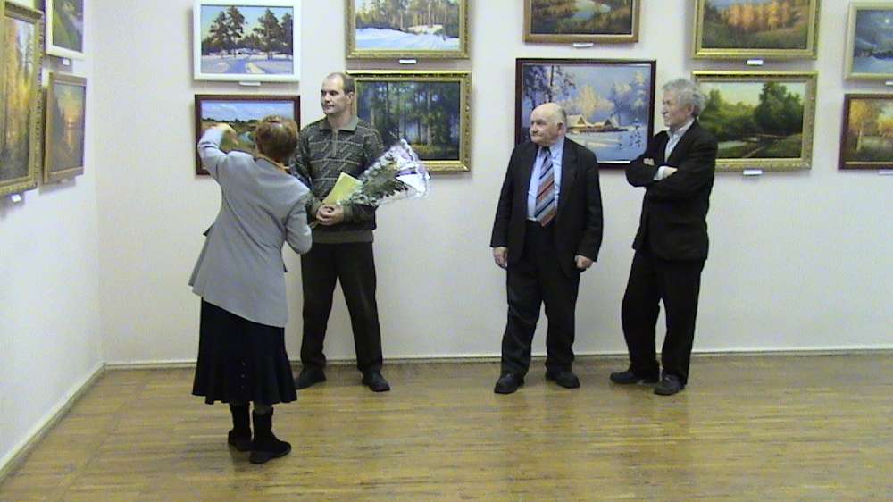 Открытие выставки Александра Лаптева