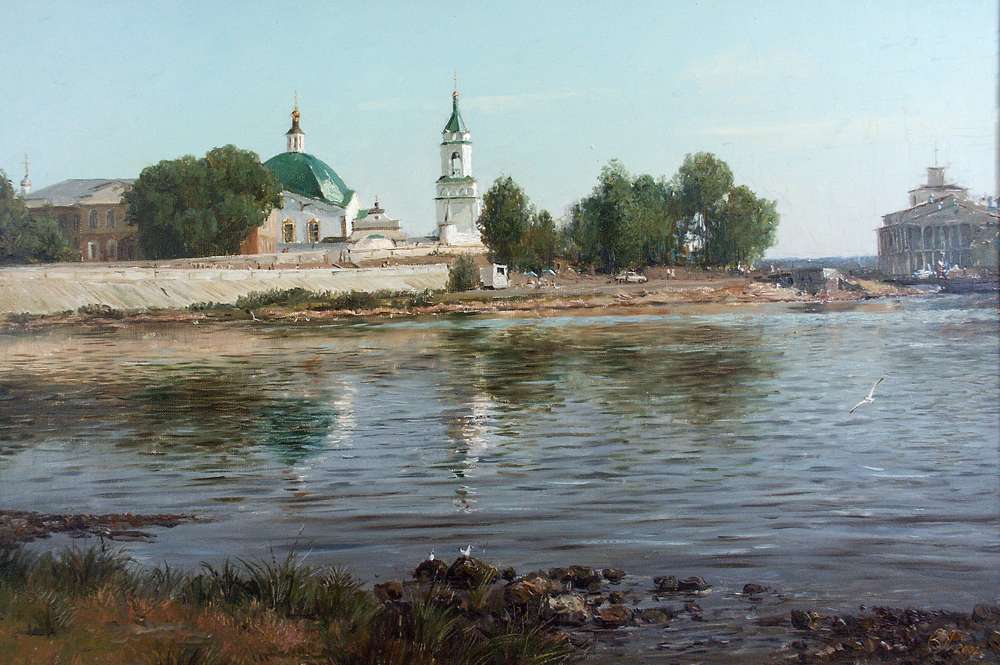 В. Лукиянов. Чебоксарский залив. 2003. 65 х 90