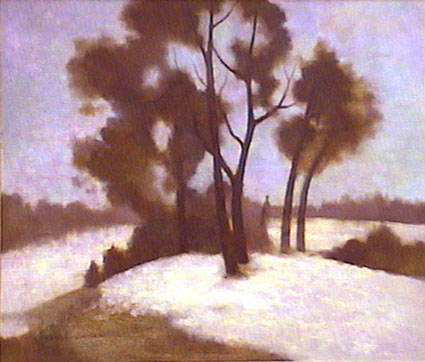 В. Мытиков. Ожидание весны. 1998. Орг., м. 73 х 83,5. ЧГХМ