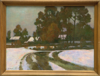 В. Мытиков. Предчувствие весны. 2000. Орг., м. 60 х 80. ЧГХМ