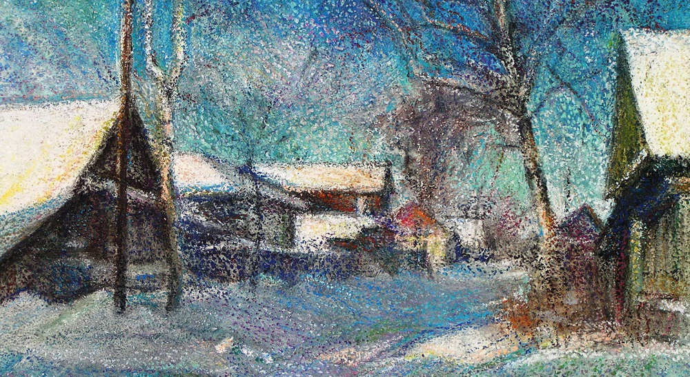 В. Ненаездников. Зимний день. 2006. К., паст. 2,10 х 2,97