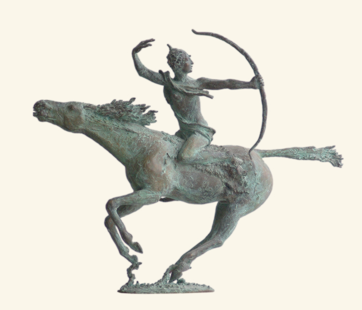 П. Пупин. Отстреливающаяся Амазонка. 2009. Бронза. 58 х 15 х 74