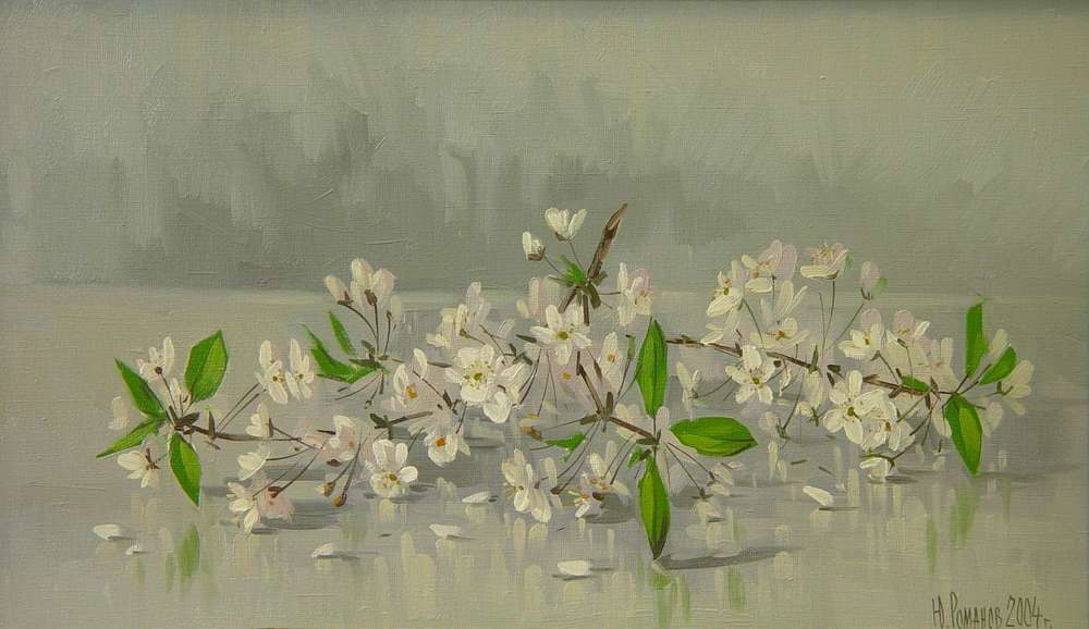 Ю. Романов. Вишенка. 2004. Х., м. 30 х 50