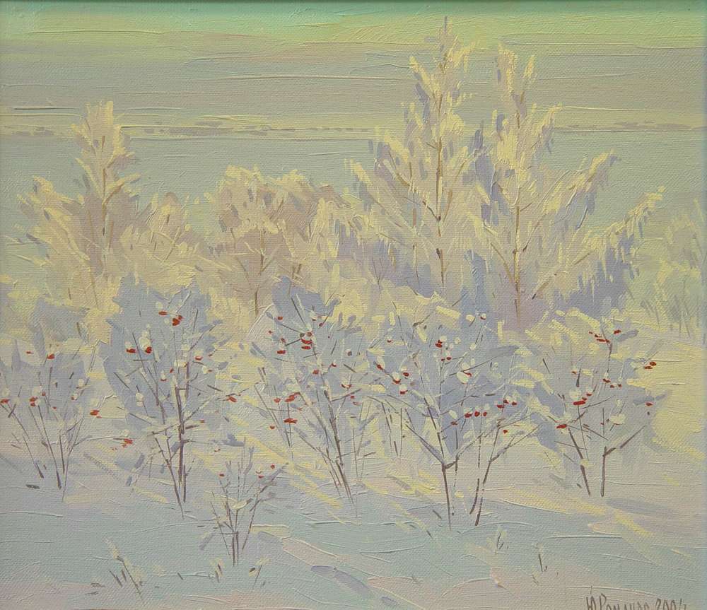 Ю. Романов. Иней. 2004. Х., м. 35 х 40