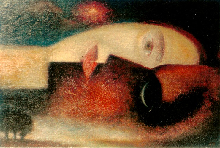 А. Сафин. Сон. 1995. Х., м. 40 х 60. Частная коллекция