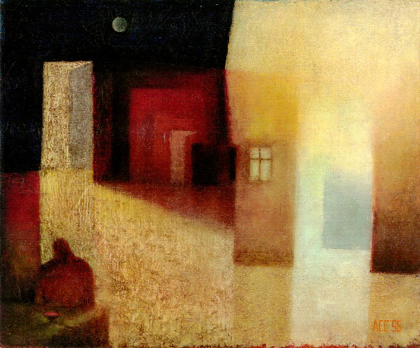А. Сафин. Одиночество.1996. Х., м. 28 x 34. Частная коллекция