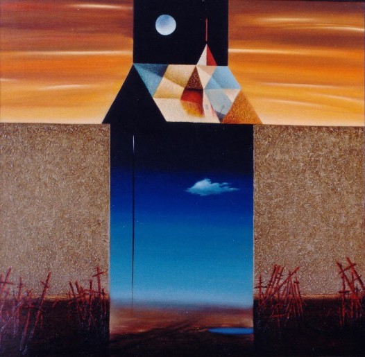 А. Сафин. Дом - прообраз мира-3. 1997. Х., м. 73 х 73. Частная коллекция