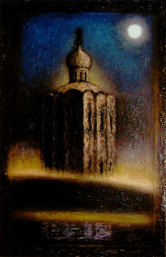 А. Сафин. Храм. 2000. Х., м. 60 х 40. Частная коллекция