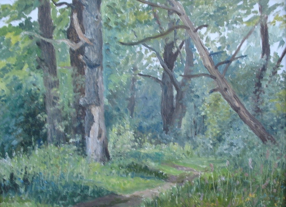 Н. Юткин. Дорога домой. 2003. X., м. 30 х 40