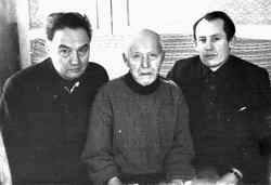 П. П. Хузангай, Г. И. Комиссаров (Вантер), Н. Г. Краснов, г. Санчурск. 1968 г.
