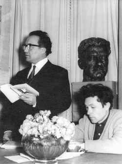 Педер Хузангай и Геннадий Айги. Москва, 1964 г.